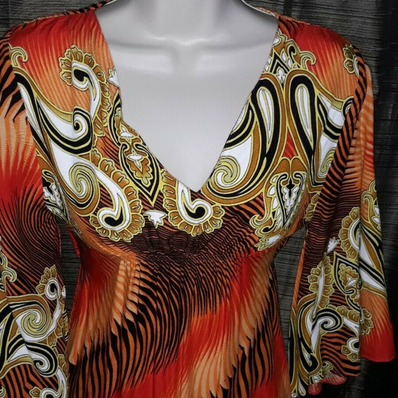 Vintage Disco Hippie Sun Dress festival boho retro - Picture 6 of 8